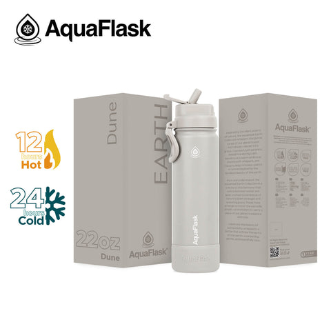 AquaFlask Earth Flip Sip Water Bottle-22oz
