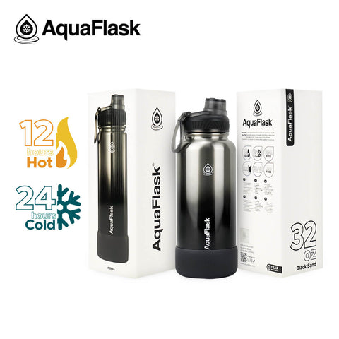 AquaFlask Sports Lid Flask Water Bottle-32oz