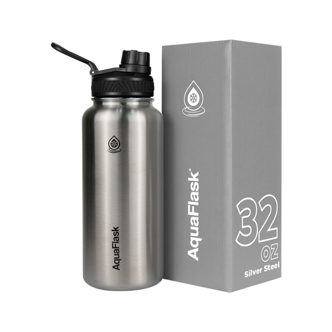 AquaFlask Sports Lid Flask Water Bottle-32oz