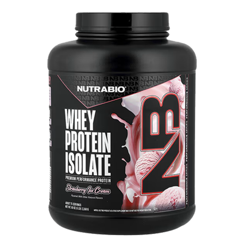NutraBio Whey Protein Isolate 5 lb