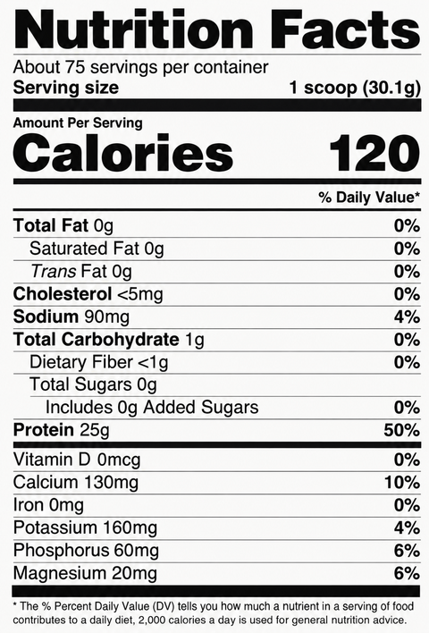 NutraBio Whey Protein Isolate 5 lb